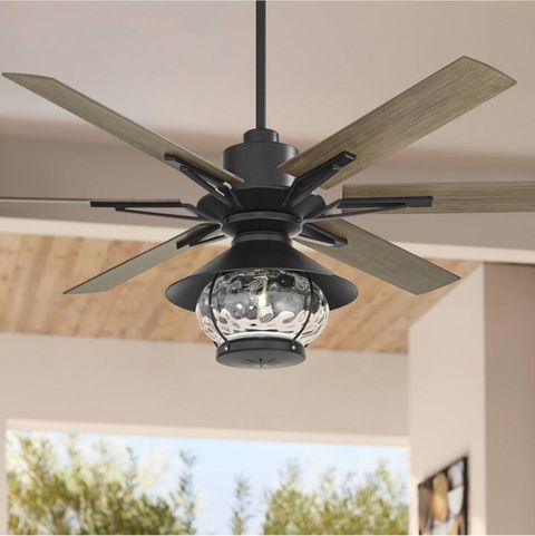 Casa Vieja 60" Expedition Modern Outdoor Ceiling Fan With Led Light ... with Modern Outdoor Ceiling Fan With Sensor Control